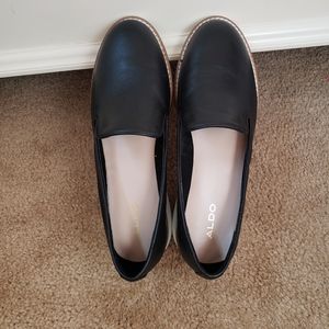 Aldo Womens Leather Loafers.